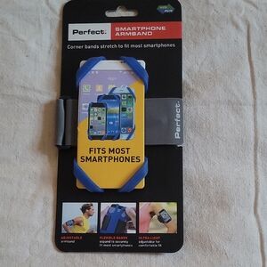 Smartphone Armband - Blue and Gray